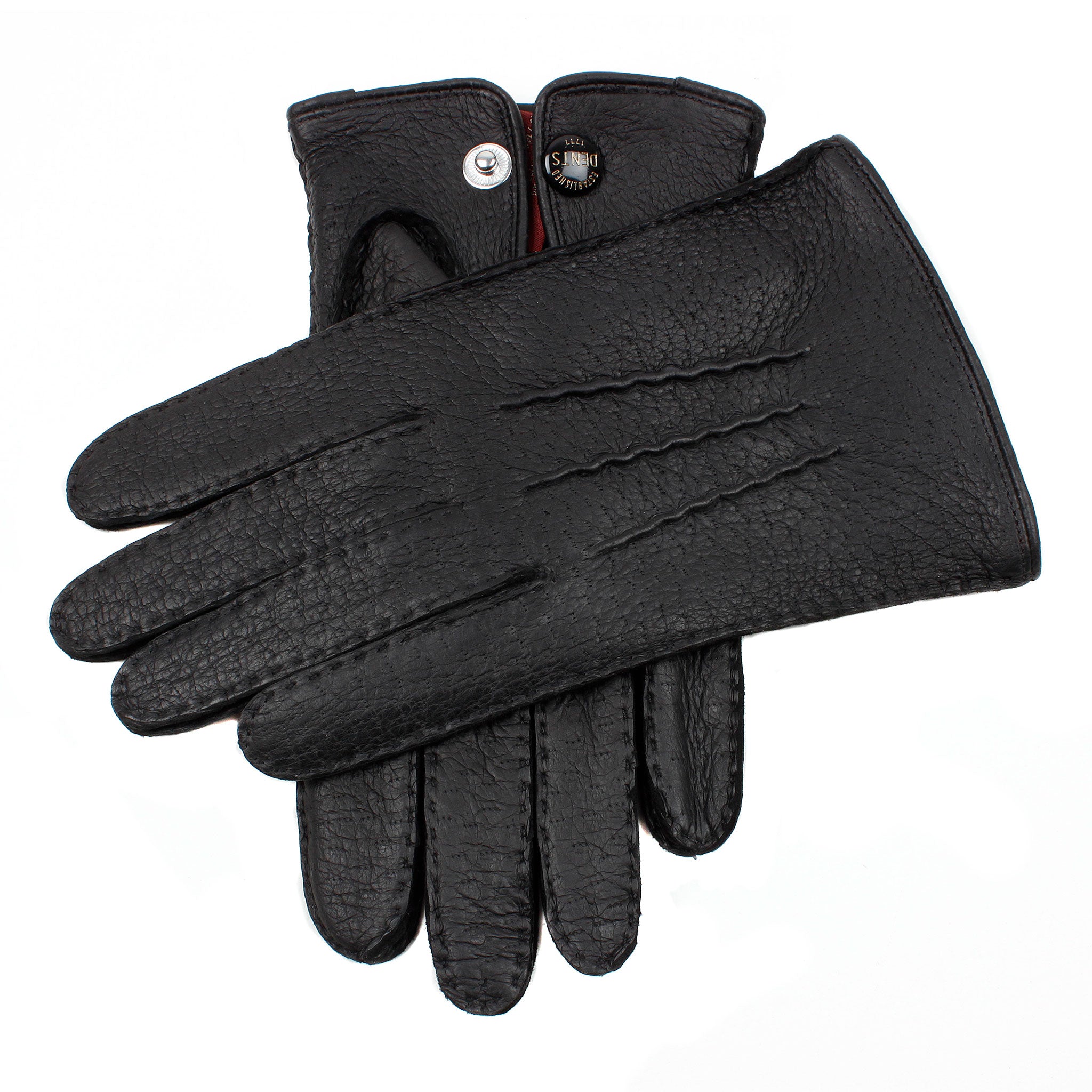 Men's Three-Point Leather Driving Gloves