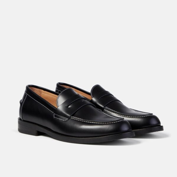 Duke + Dexter, Men's WILDE Black Penny Loafer - Shop