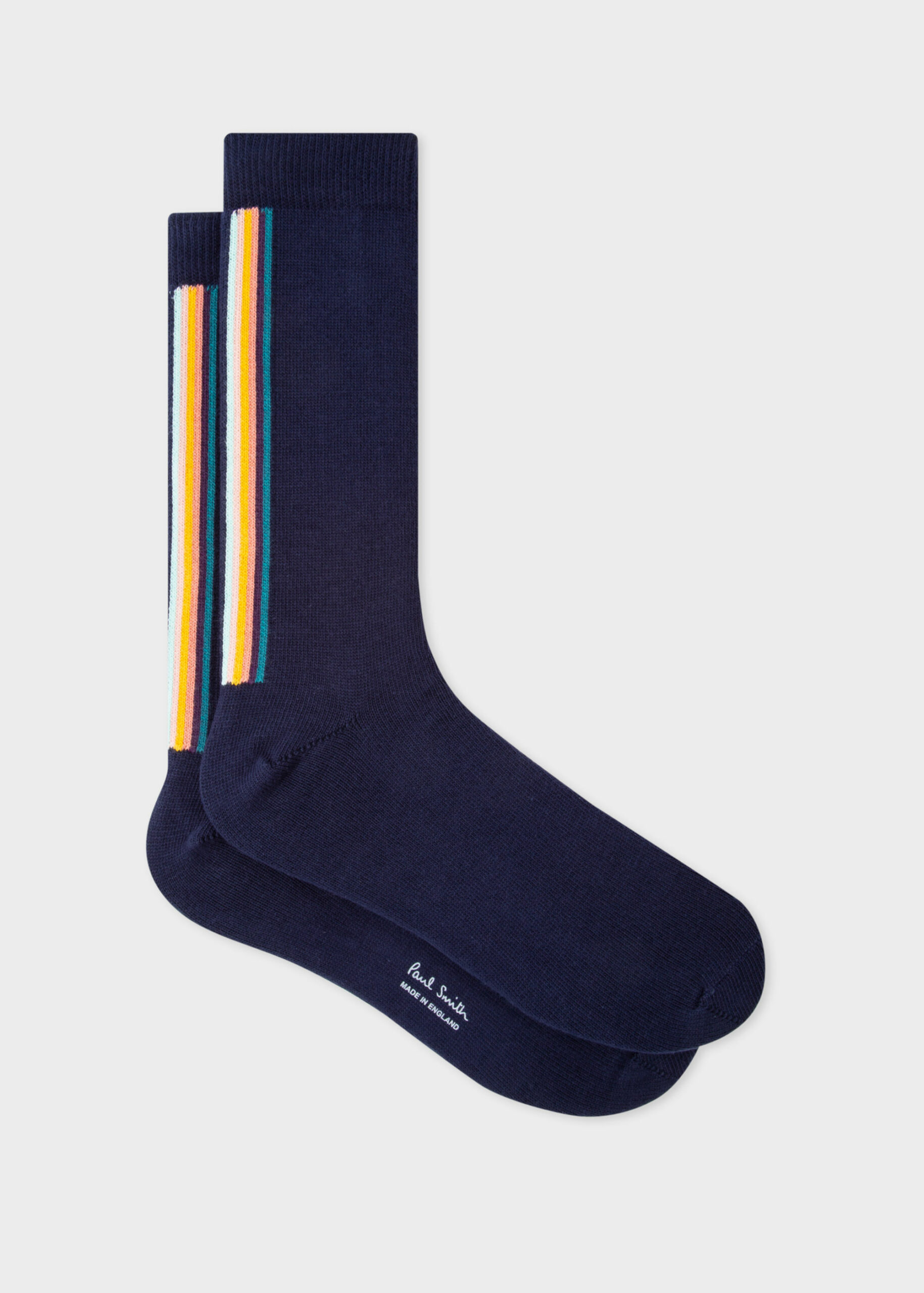 Navy Vertical 'Artist Stripe' Socks - Shop