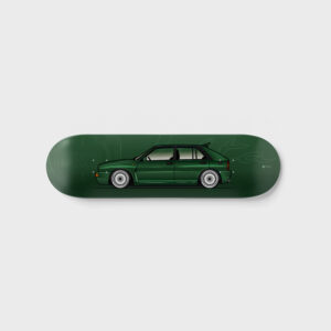 Lancia Delta Integrale British Racing Green Skateboard Deck