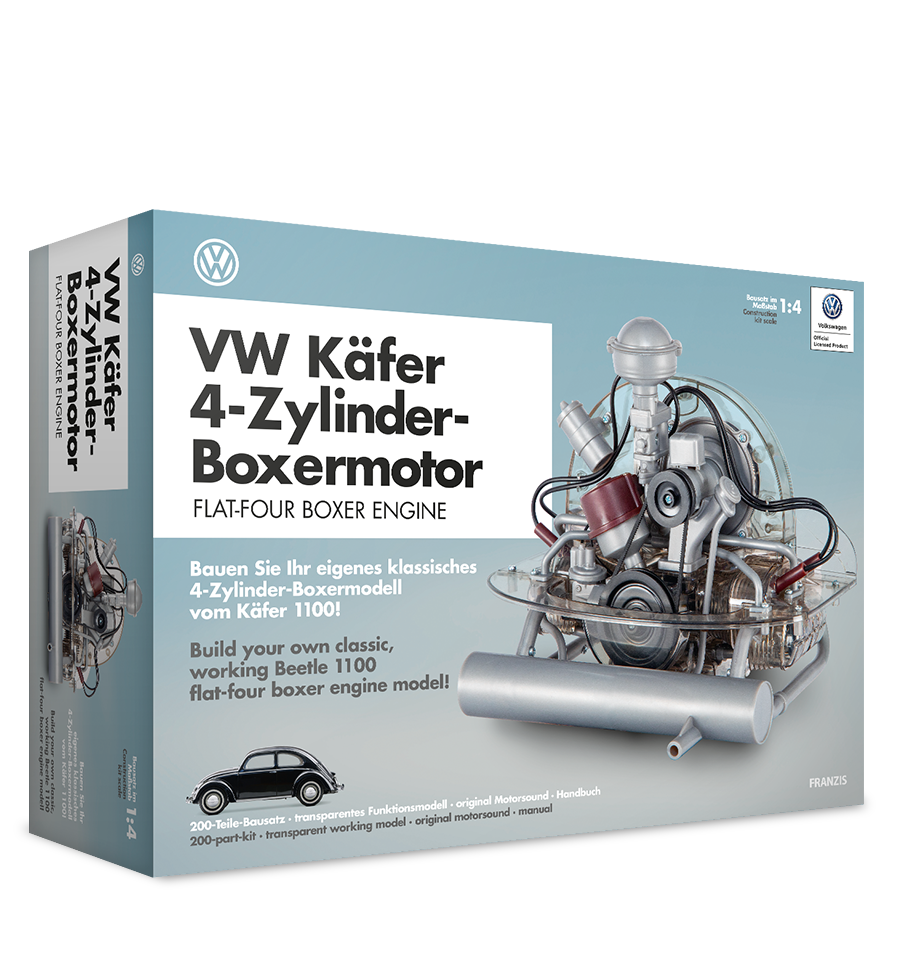 VW Beetle 4-cylinder Boxer Engine 1:4 Scale Kit - Shop