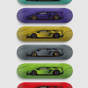 Lamborghini Aventador SVJ 6-Pack Skateboard Deck