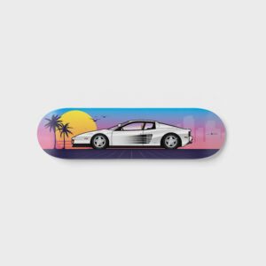 Ferrari Testarossa Miami Vice Skateboard Deck