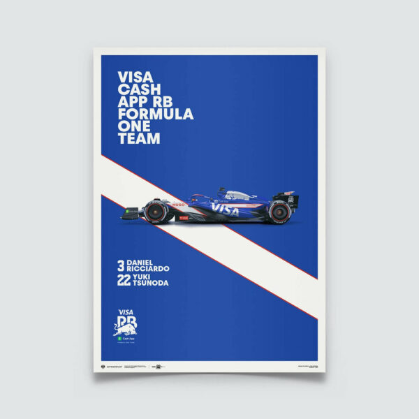 Visa Cash App RB Formula One Team - VCARB 01 - 2024 Print - Shop