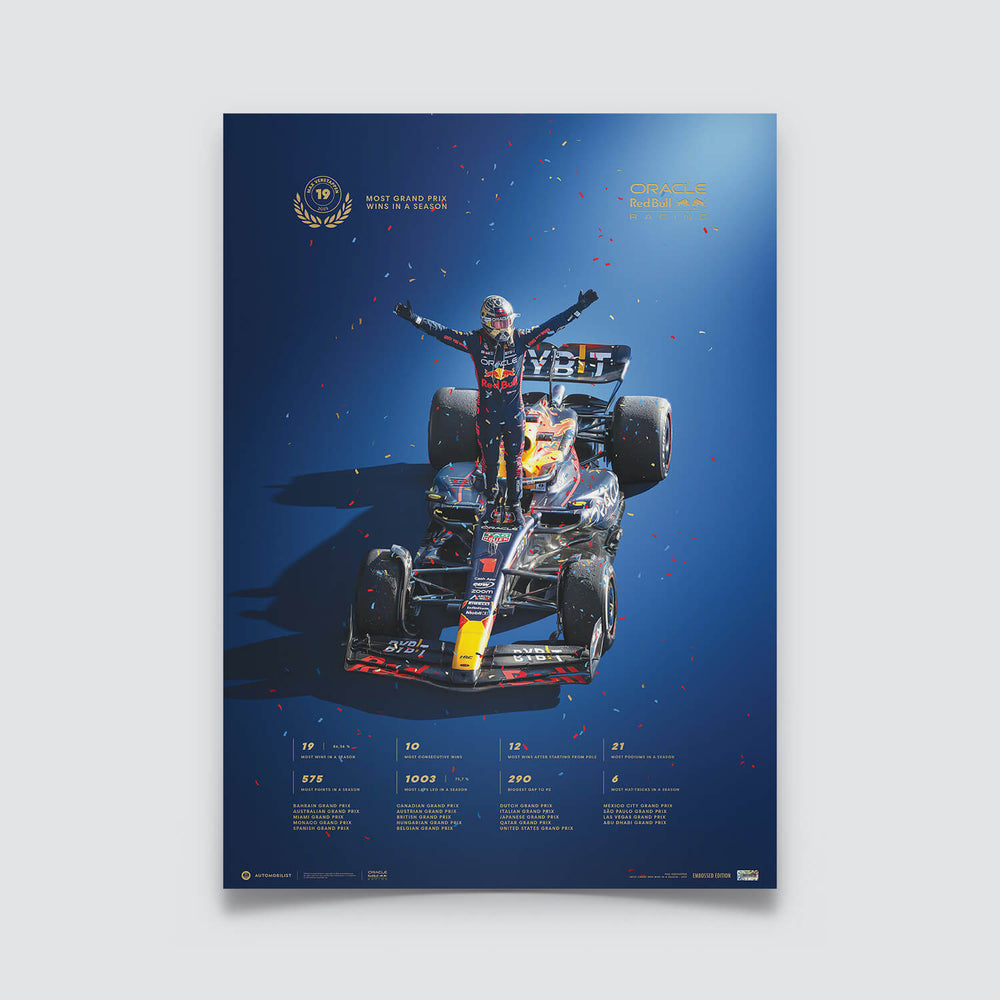 Oracle Red Bull Racing - Max Verstappen - Record-breaking Season - 2023 Print