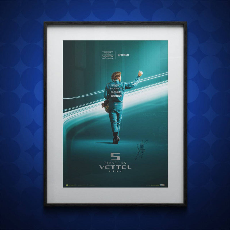Signed by Sebastian Vettel - Aston Martin Aramco Cognizant Formula One™ Team - Final Lap - 2022 | Collector’s Edition Poster
