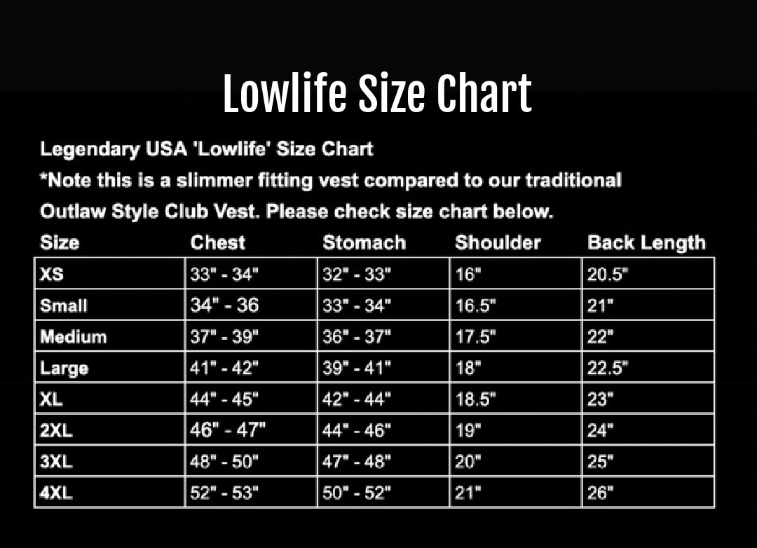 Legendary 'Lowlife NCP Perforated' Leather Cropped Fitted Club Style Motorcycle Vest